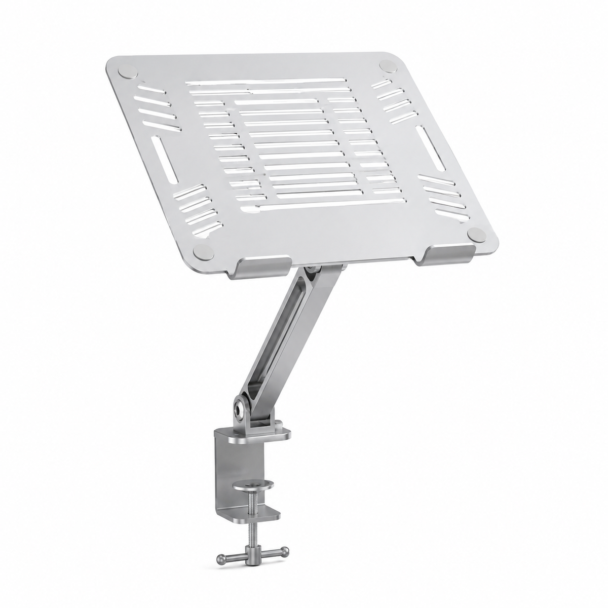 ClampLift Adjustable Desk-Mount Laptop Stand – white background product view