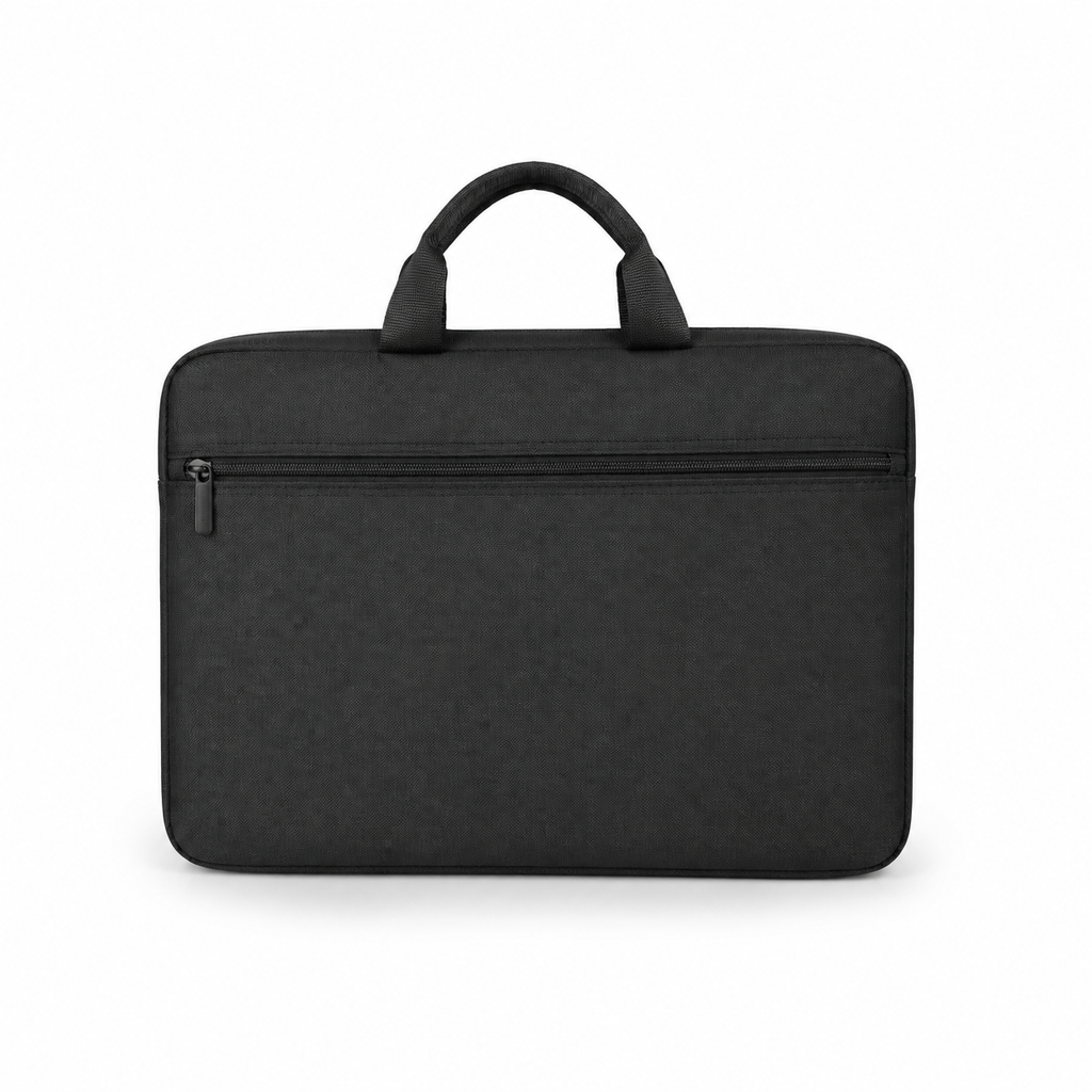 CarryShield Water-Resistant Laptop Sleeve with Carry Handles – white background product view