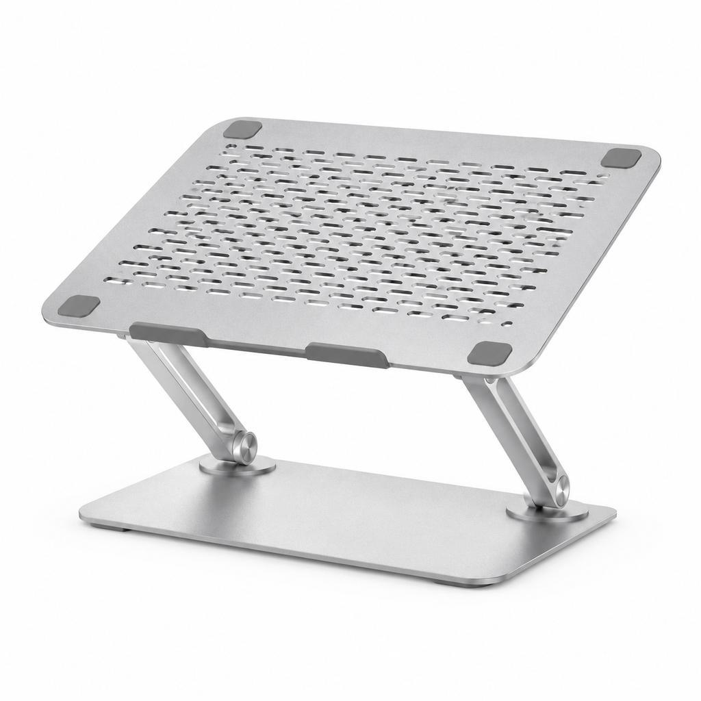 RiseVent Adjustable Ventilated Laptop Riser – white background product view