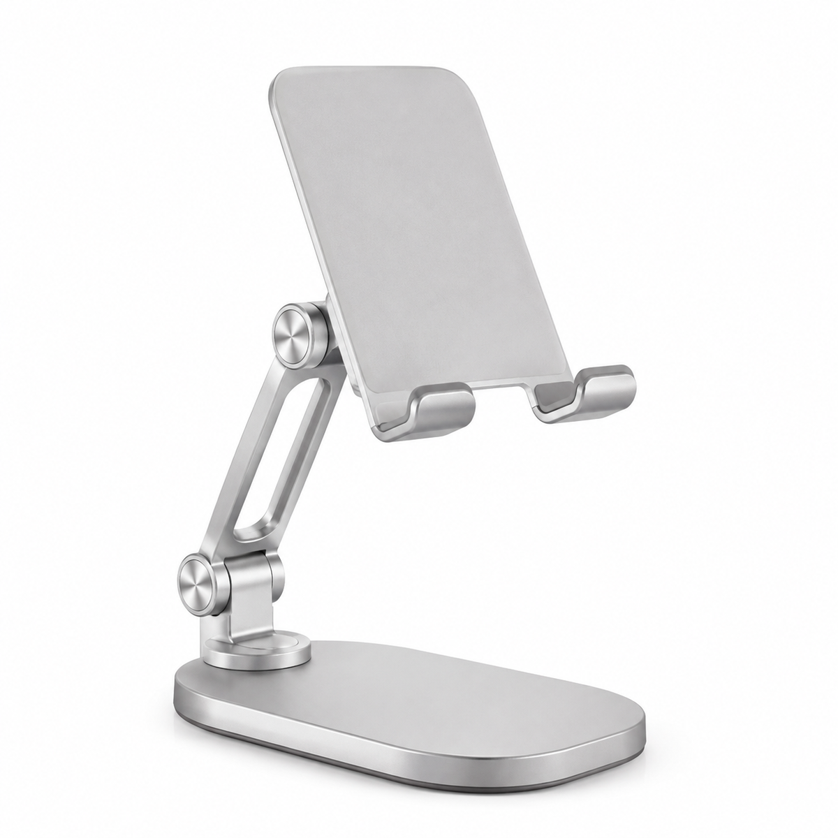 PivotBase Adjustable Phone and Tablet Stand – white background product view