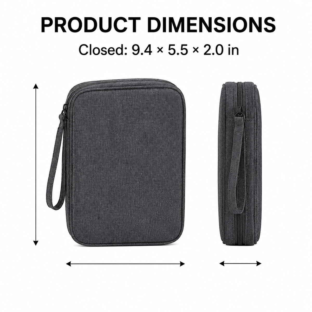 RouteFold Tech Accessory Organizer – size and fit view