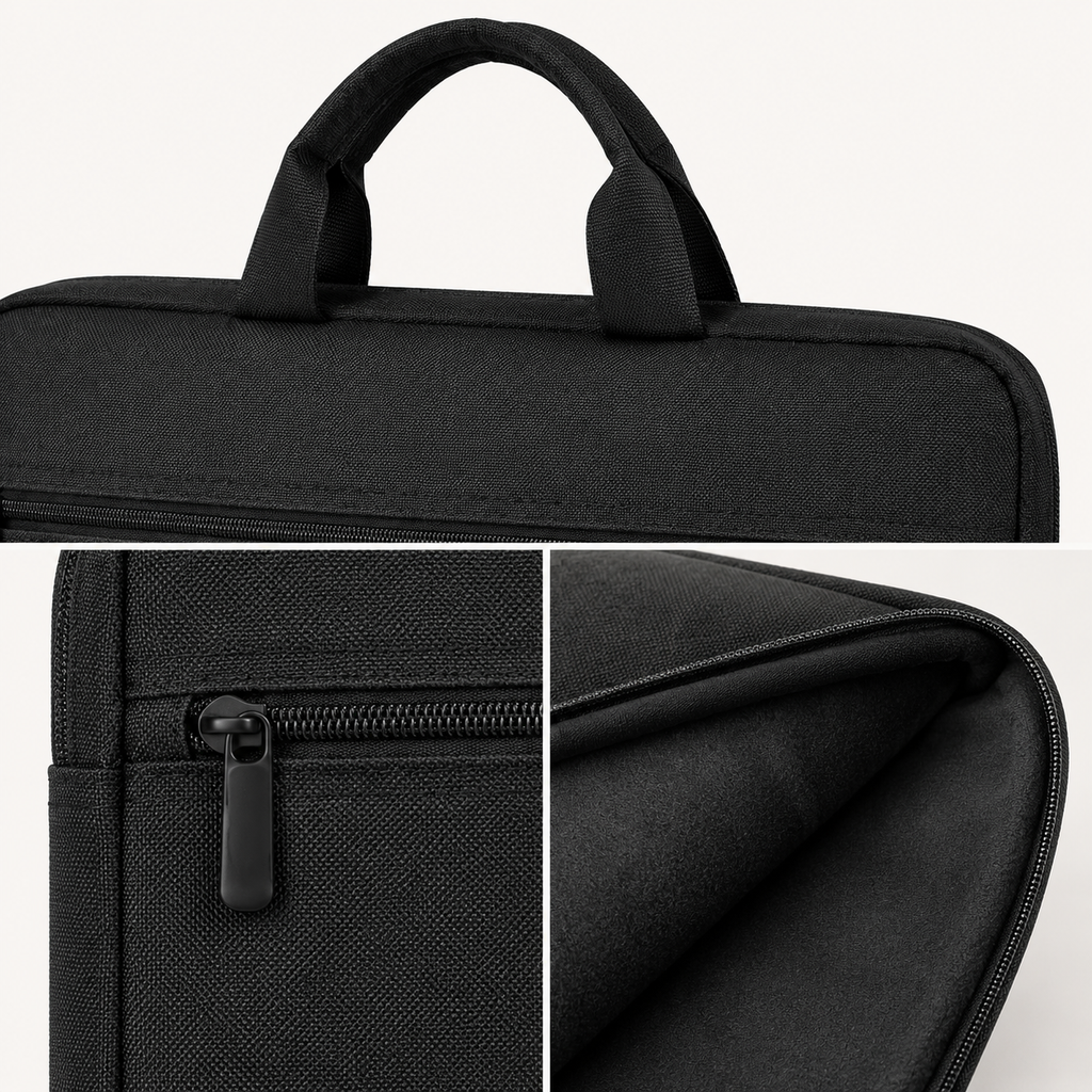 CarryShield Water-Resistant Laptop Sleeve with Carry Handles – detail view