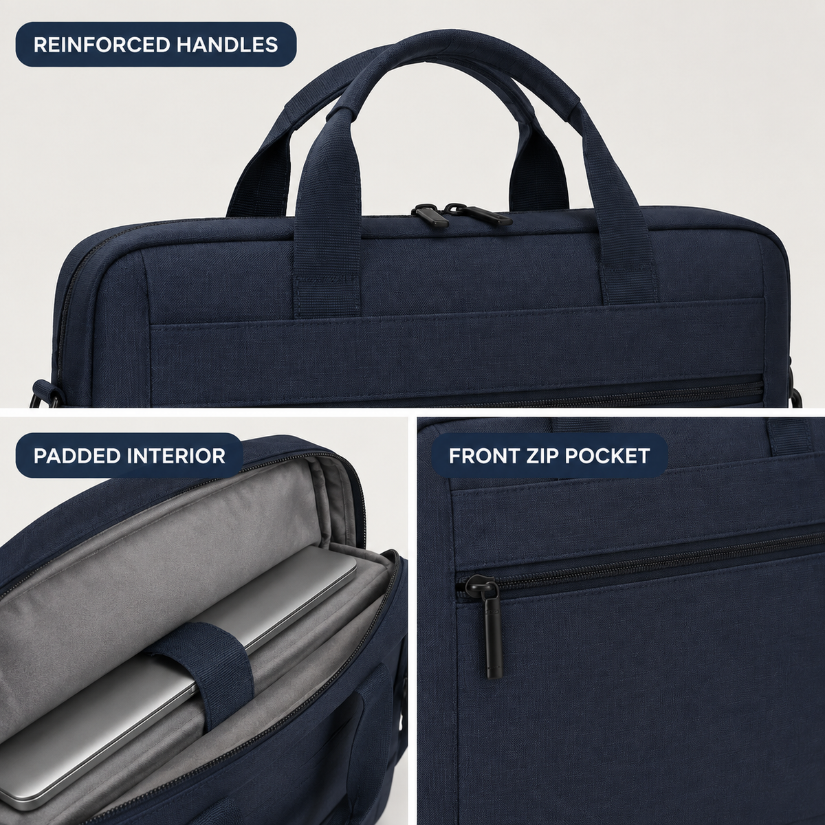 CommuteCore Laptop Carry Case – detail view
