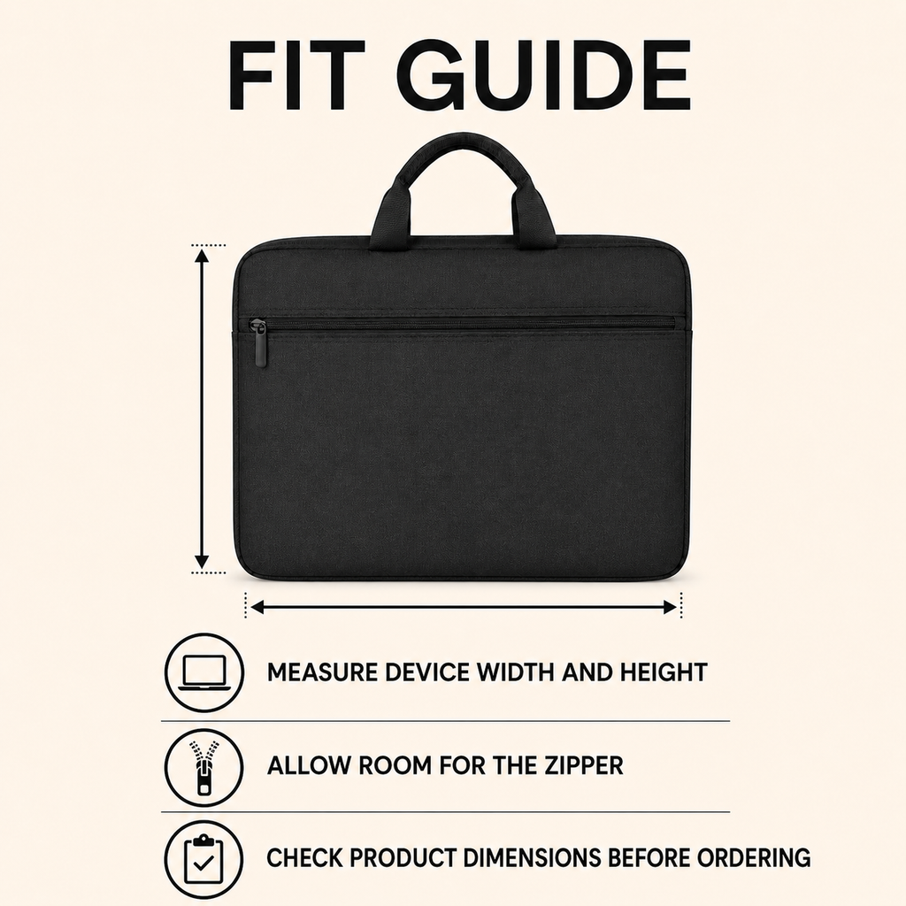 CarryShield Water-Resistant Laptop Sleeve with Carry Handles – usage and fit guide