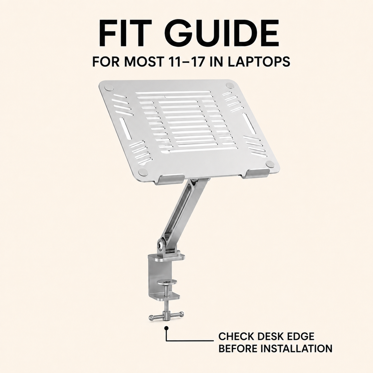 ClampLift Adjustable Desk-Mount Laptop Stand – usage and fit guide